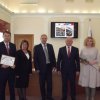 Вручение свидетельств о занесении в  областную Галерею Славы