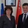 Рабочая встреча председателя Владимирского областного объединения организаций профсоюзов Н.А. Сухарниковой с председателем Федерации профсоюзов Свердловской области А.Л. Ветлужских, 14.03.2015